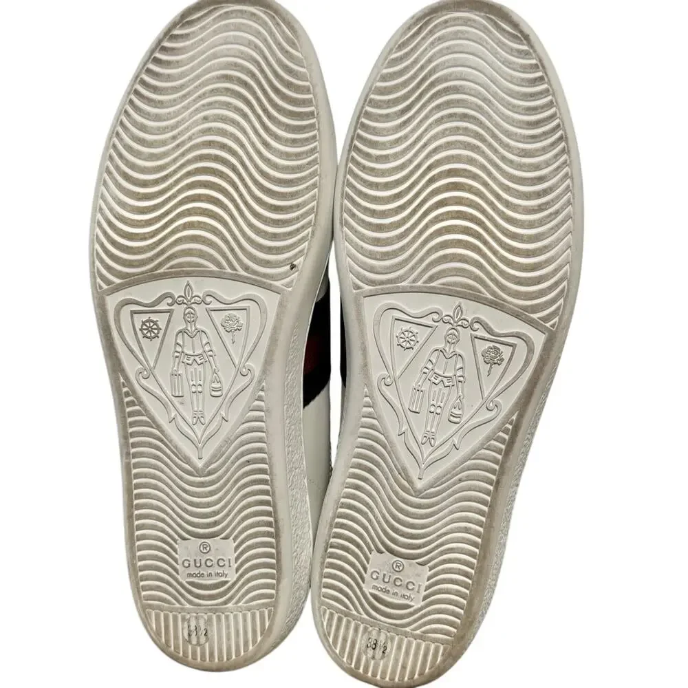 Pre-owned perfect condition  Gucci Women’s Ace Sneakers with Bee – Size 38.5